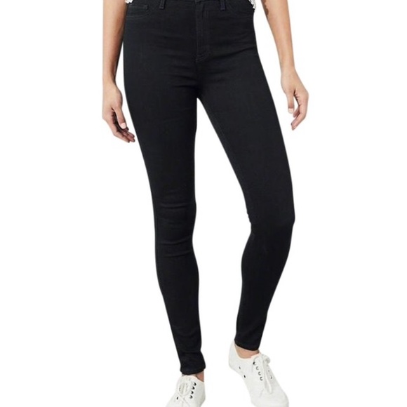 Hollister Black High Rise High Waisted High Waist Leggings Skinny Jeans Sz 7R/28 - Picture 1 of 14